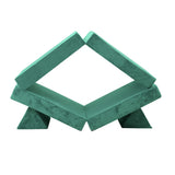 Oikiture 4Pcs Kids Play Couch Modular Lounge Cushion Green