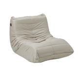 Oikiture Floor Sofa Lazy Couch Beige Polyester