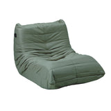 Oikiture Floor Sofa Lazy Couch Green Polyester