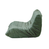 Oikiture Floor Sofa Lazy Couch Green Polyester