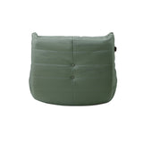 Oikiture Floor Sofa Lazy Couch Green Polyester - Side View