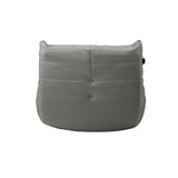 Oikiture Floor Sofa Lazy Couch Grey Polyester - 45-Degree Angle
