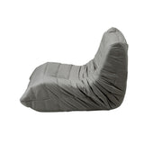 Oikiture 2X Floor Sofa Lounge Caterpillar Couch Single Pouffe Grey