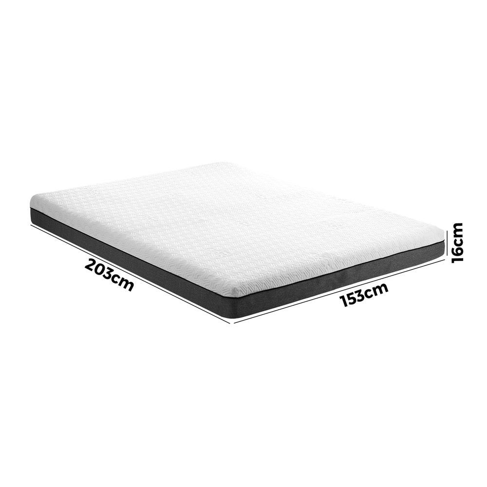 Bedra Queen Mattress Gel Memory Foam No Spring Firm Flippable