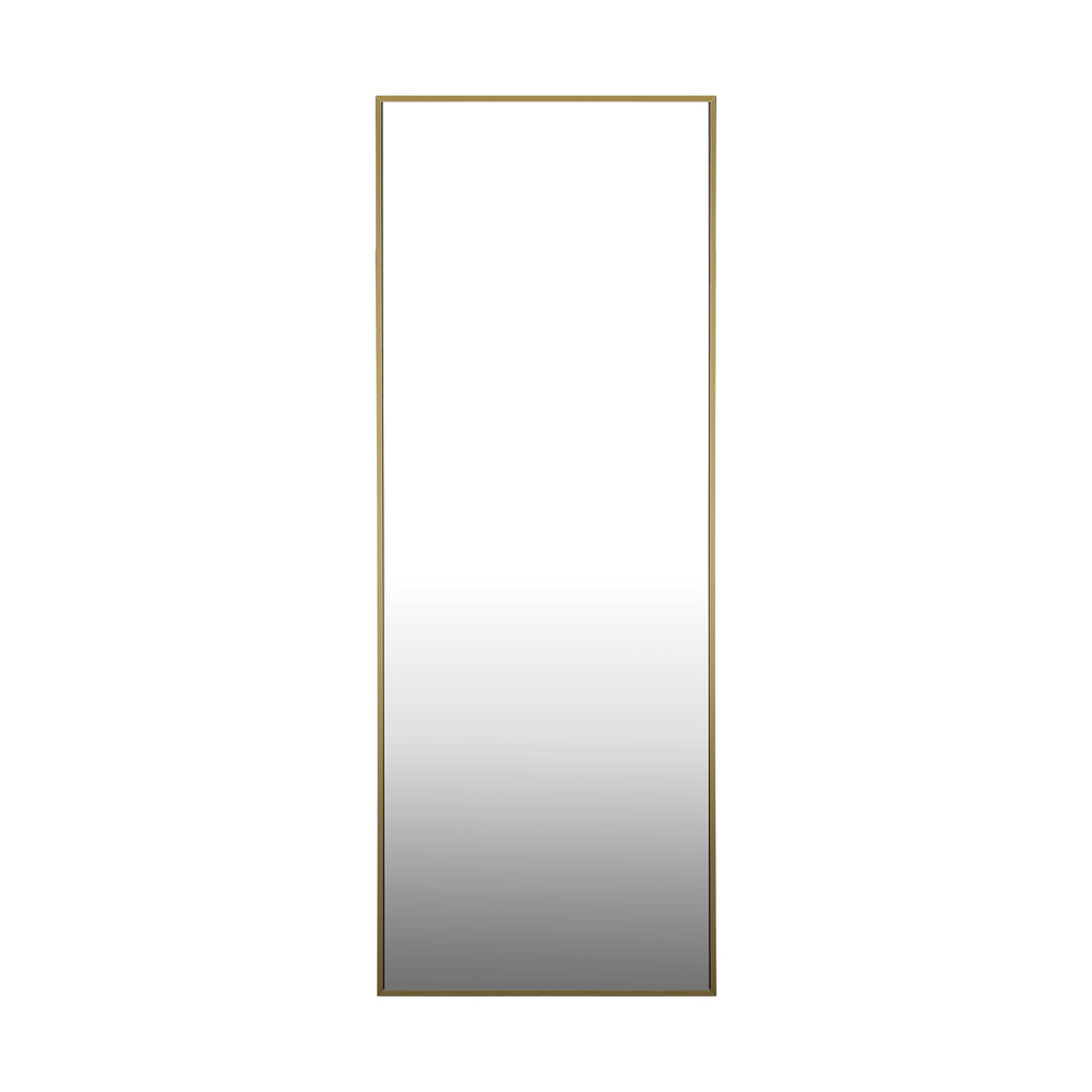 Oikiture Full Length Mirror Rectangle Free Standing Gold