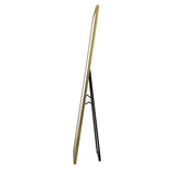 Oikiture Full Length Mirror Rectangle Free Standing Gold