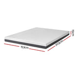Giselle Bedding Memory Foam Mattress Bed Cool Gel Non Spring 15cm Queen - Front View