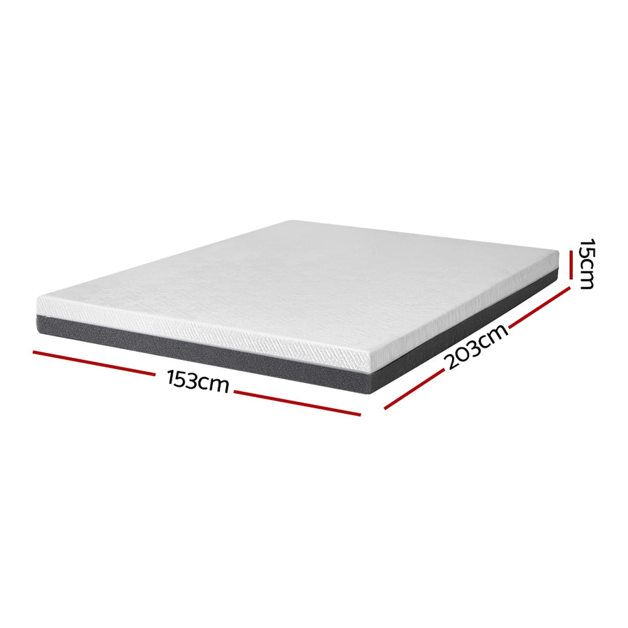 Giselle Bedding Memory Foam Mattress Bed Cool Gel Non Spring 15cm Queen, image 2