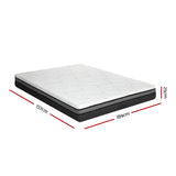 Giselle Bedding Memory Foam Mattress Bed Cool Gel Non Spring 25cm Double - Front View