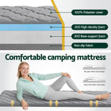 Giselle Bedding Single Foldable Mattress Camping Mat - Top-Down View