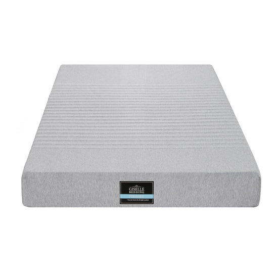 Giselle Bedding Cool Gel Memory Foam Mattress Charcoal 7-Zone Washable Bamboo Cover 15cm King Single