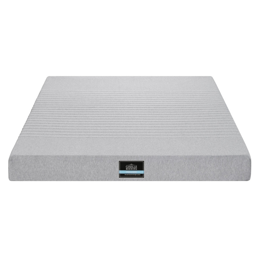 Giselle Bedding Cool Gel Memory Foam Mattress Charcoal 7-Zone Washable Bamboo Cover 15cm Queen