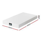 Giselle 20cm Memory Foam Mattress Green Tea King Single - Front View