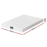 Giselle 20cm Memory Foam Mattress Green Tea Queen - Front View