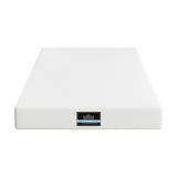 Giselle 20cm Memory Foam Mattress Green Tea Single - Side View