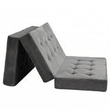 Giselle Double Folding Mattress 15cm Foldable Foam Portable Guest Sofa Bed Camping Mat - Front View