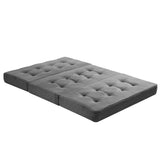 Giselle Double Folding Mattress 15cm Foldable Foam Portable Guest Sofa Bed Camping Mat - Top-Down View