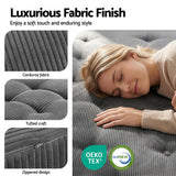 Giselle Double Folding Mattress 15cm Foldable Foam Portable Guest Sofa Bed Camping Mat - Close-Up Angle