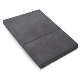 Giselle Bedding Foldable Mattress Folding Foam Bed Mat Double Grey - Low Angle