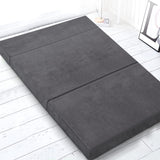 Giselle Bedding Foldable Mattress Folding Foam Bed Mat Double Grey - Close-Up Angle