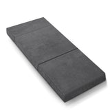 Giselle Bedding Foldable Mattress Folding Foam Bed Mat Single Grey - Low Angle