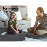 Giselle Bedding Foldable Mattress Folding Foam Bed Mat Single Grey - 45-Degree Angle