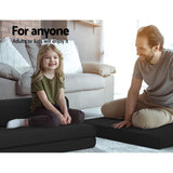 Giselle Bedding Foldable Mattress Folding Foam Bed Mat Double Black - 45-Degree Angle