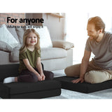 Giselle Bedding Foldable Mattress Folding Foam Bed Mat Black - 45-Degree Angle