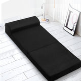 Giselle Bedding Foldable Mattress Folding Foam Bed Mat Black - Close-Up Angle