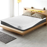 Giselle Bedding Memory Foam Mattress Bed Cool Gel Non Spring 21cm Double - Low Angle