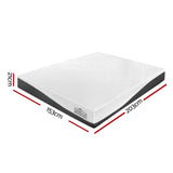 Giselle Bedding Memory Foam Mattress Bed Cool Gel Non Spring 21cm Queen - Front View