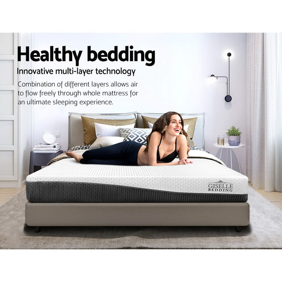 Giselle Bedding Memory Foam Mattress Bed Cool Gel Non Spring 21cm Single, image 4
