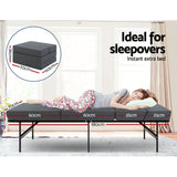 Giselle Bedding Foldable Mattress Folding Foam Bed Floor Mat Grey - Front View