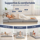 Giselle Foldable Mattress Folding Sofa Bed 4-fold Sleeping Camping Cushion Mat - Side View