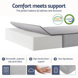 Giselle Foldable Mattress Folding Sofa Bed 4-fold Sleeping Camping Cushion Mat - Top-Down View