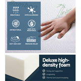 Giselle Bedding Foldable Mattress Folding Foam Sofa Bed Mat Bamboo - 45-Degree Angle