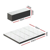 Giselle Bedding Foldable Mattress Folding Foam Queen Bamboo - Side View