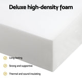 Giselle Bedding Foldable Mattress Folding Foam Queen Bamboo - Rear View
