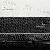 Giselle Bedding Foldable Mattress Folding Foam Queen Bamboo - Close-Up Angle