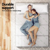 Giselle Bedding Foldable Mattress Folding Foam Queen Bamboo - Top-Down View