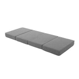 Giselle Bedding Foldable Mattress Folding Foam Single Grey - Close-Up Angle