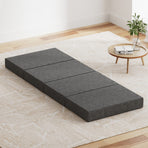 Giselle Bedding foldable foam single mattress in dark grey