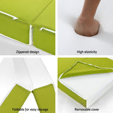 Giselle Bedding Foldable Mattress Folding Foam Single Green - Top-Down View