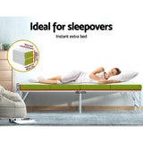 Giselle Bedding Foldable Mattress Folding Foam Single Green - 45-Degree Angle
