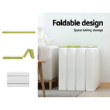 Giselle Bedding Foldable Mattress Folding Foam Single Green - Rear View