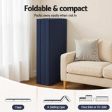 Giselle Foldable Mattress Folding Foam Mattresses Portable Floor Mat Blue Double - Rear View