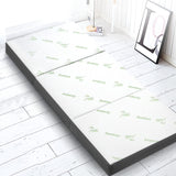 Giselle Bedding Foldable Mattress Folding Foam Single Bamboo - Close-Up Angle