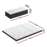 Giselle Bedding Foldable Mattress Folding Foam Double Bamboo - Side View
