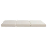 Giselle Bedding Foldable Mattress Fleece Portable 3-fold Folding Foam Mattresses - Side View