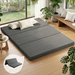 Giselle Bedding queen tri-fold foam mattress in dark grey